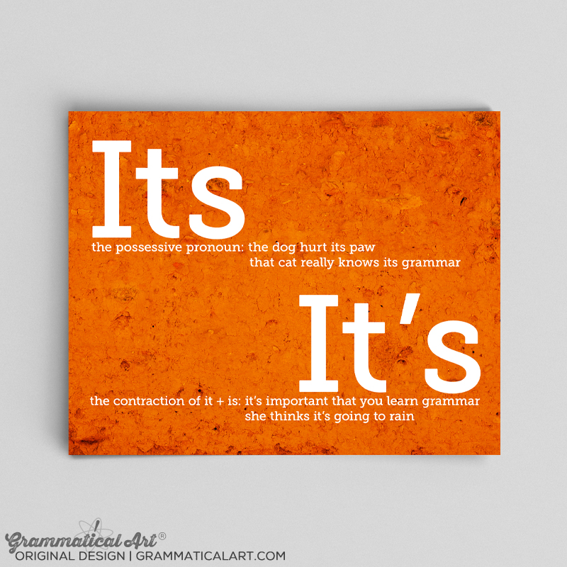 “ITS" and "IT’S”