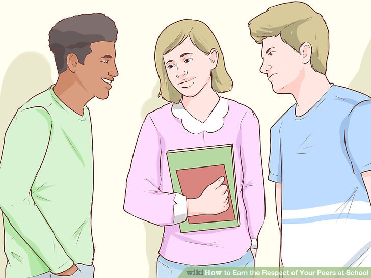 How to gain respect of your peers in school