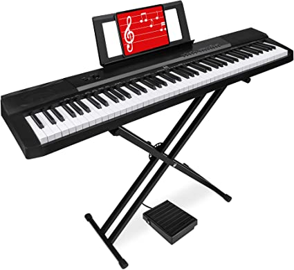 Amazon.com: Best Choice Products 88-Key Full Size Digital Piano Electronic  Keyboard Set for All Experience Levels w/Semi-Weighted Keys, Stand, Sustain  Pedal, Built-In Speakers, Power Supply, 6 Voice Settings : Musical  Instruments